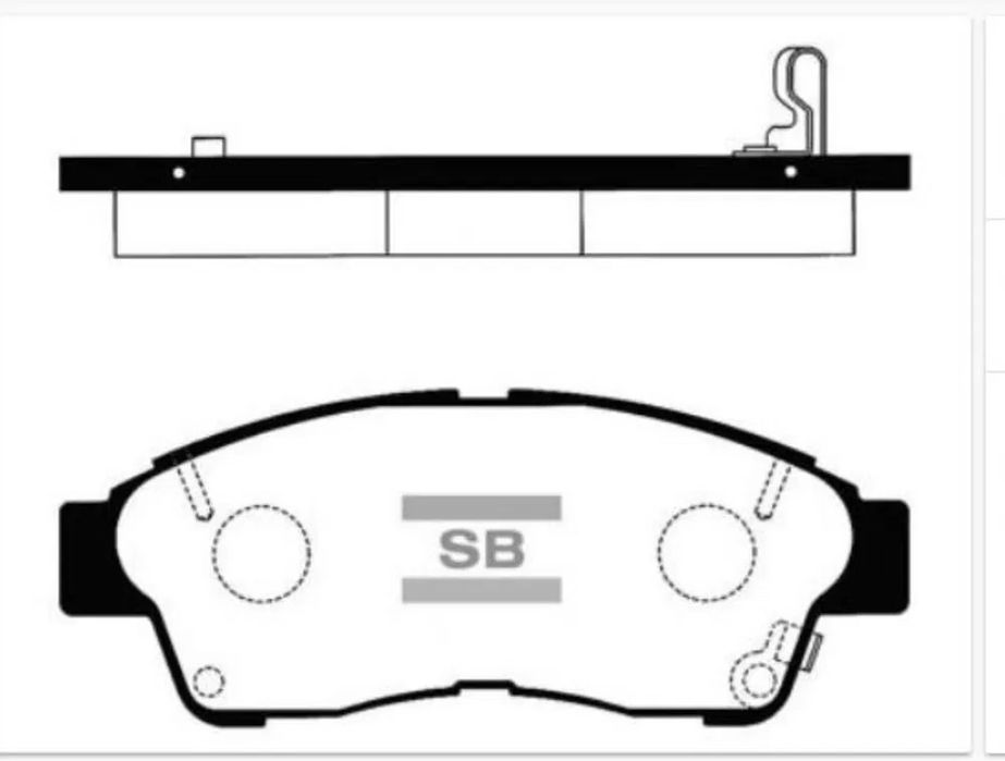 Передні тормозні колодки HI-Q на toyota