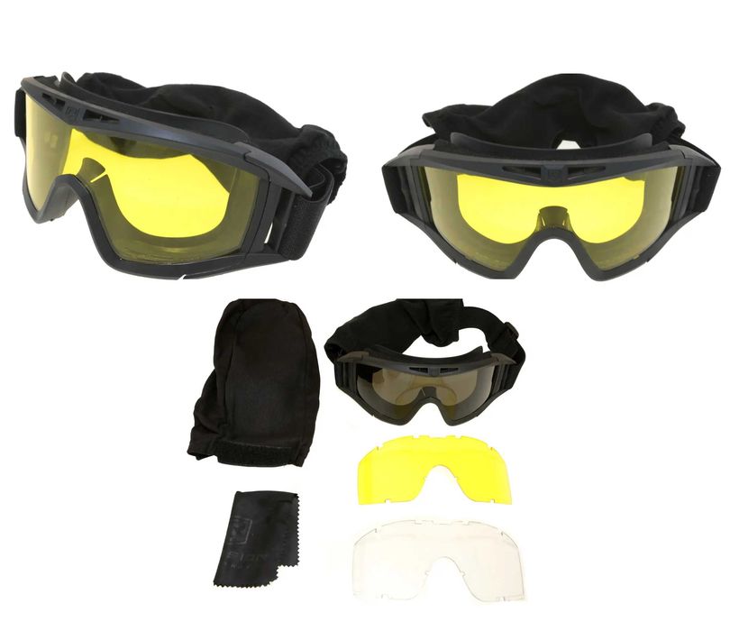 Тактична маска Revision три лінзи Військові балістичні окуляри захисні