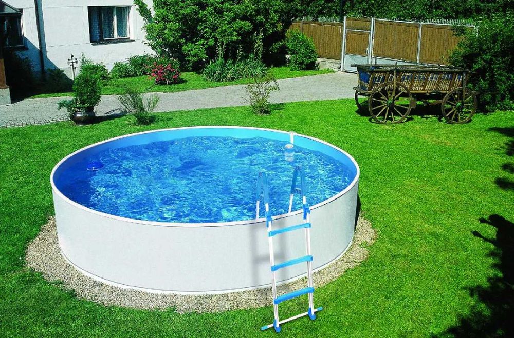 Wyprzedaż Basen kanadyjski AZURO 3,0x0,9m 6400L stalowy NOWY gwarancja filtr drabinka