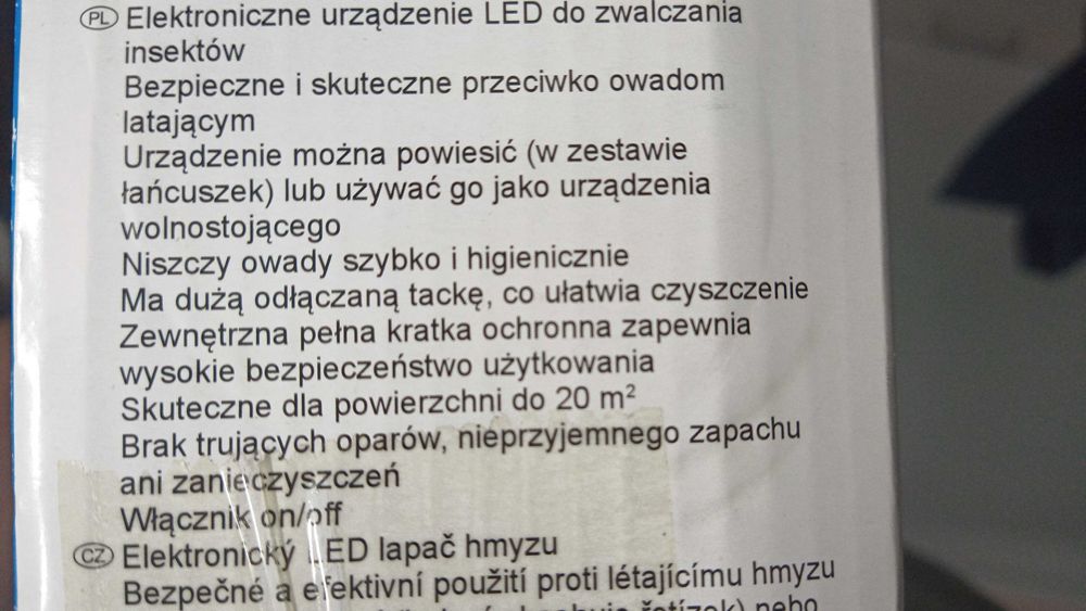 lampa do zwalczania owadów GRUNDIG    urządzenie LED
