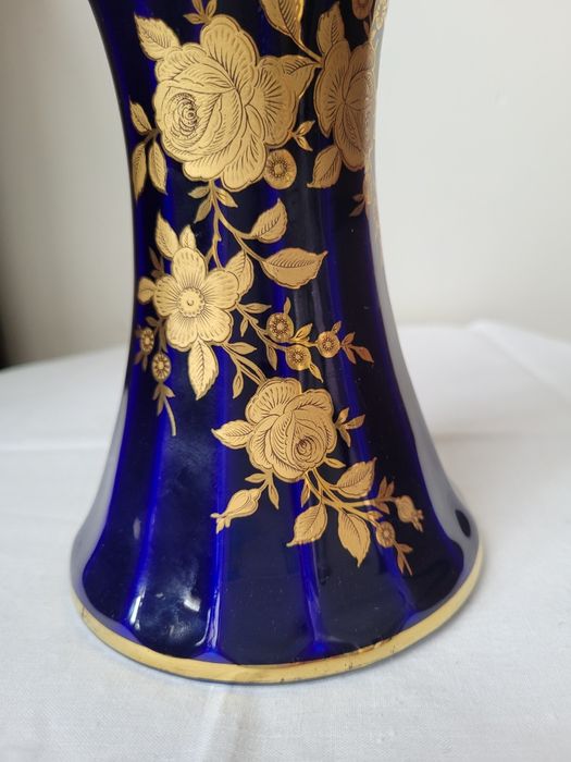 Wazon flakon kobalt WUNSIEDEL 20 cm