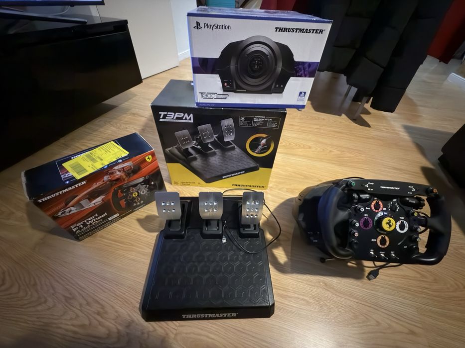 Conjunto Racing Volante, pedais e base