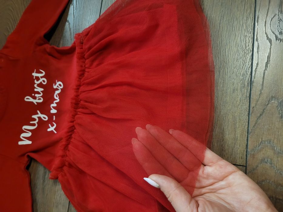 Czerwona sukienka rozmiar 62, święta Boże Narodzenie