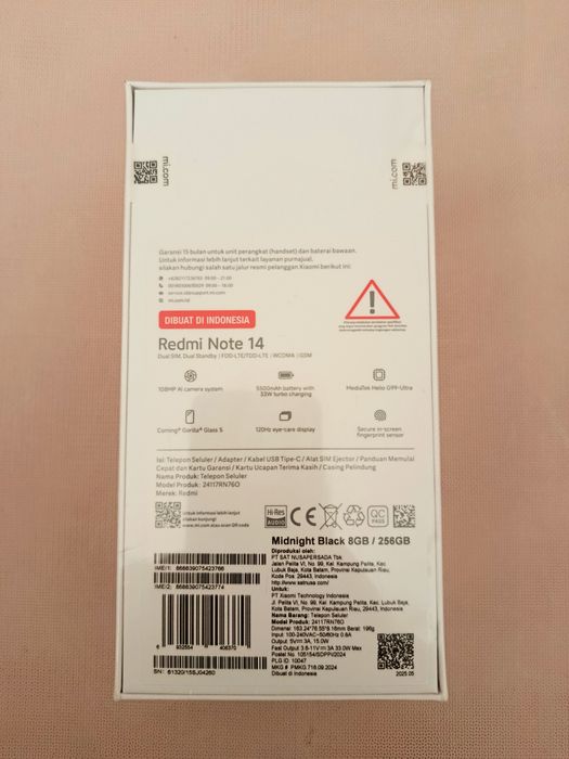 Xiaomi Redmi Note 14 8/256 з NFC Black  +Зарядка 33Вт  +Чохол  + Захисна плівка