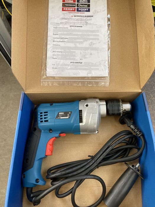 Дрель редукторна Зеніт ЗДП-13/1260 Профи