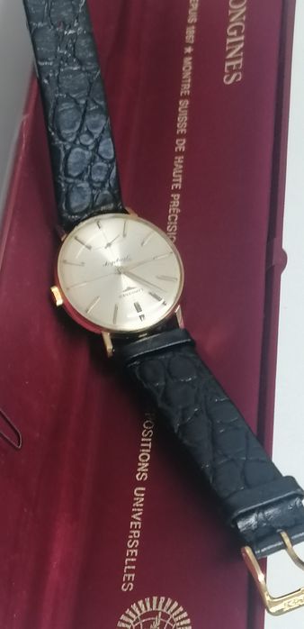 Relogio longines flagship ouro 18 k corda manual