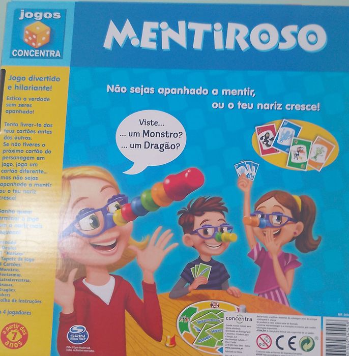 Jogo de tabuleiro Mentiroso