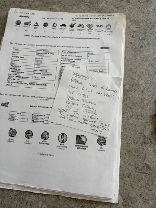 2005 discovery 3 2.7 V6 Diesel