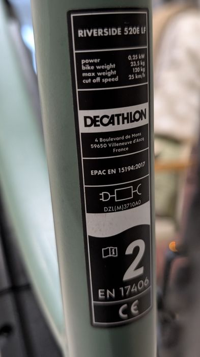 Bicicleta elétrica Riverside 520 E + cadeado