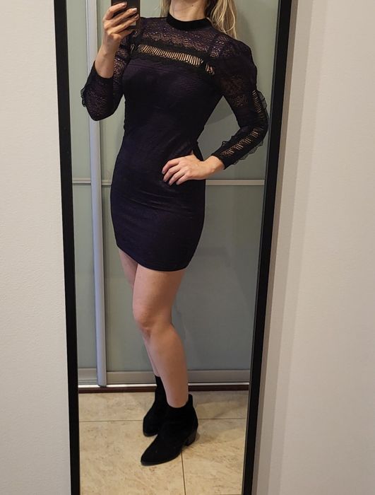 Sukienka koronkowa Topshop