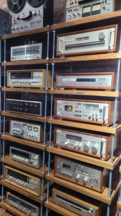 Retrospekcja Szafka Regal Technics Pioneer Akai Teac Sony JVC Luxman