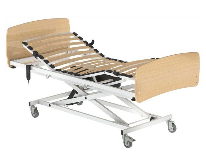 Cama Articulada Hospitalar Trimotora e Elevatória c/ Grades de Proteção