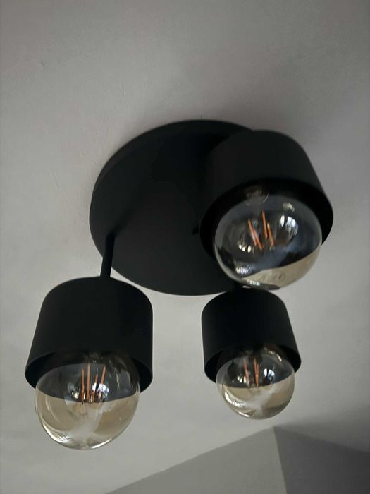 Lampa sufitowa - czarna