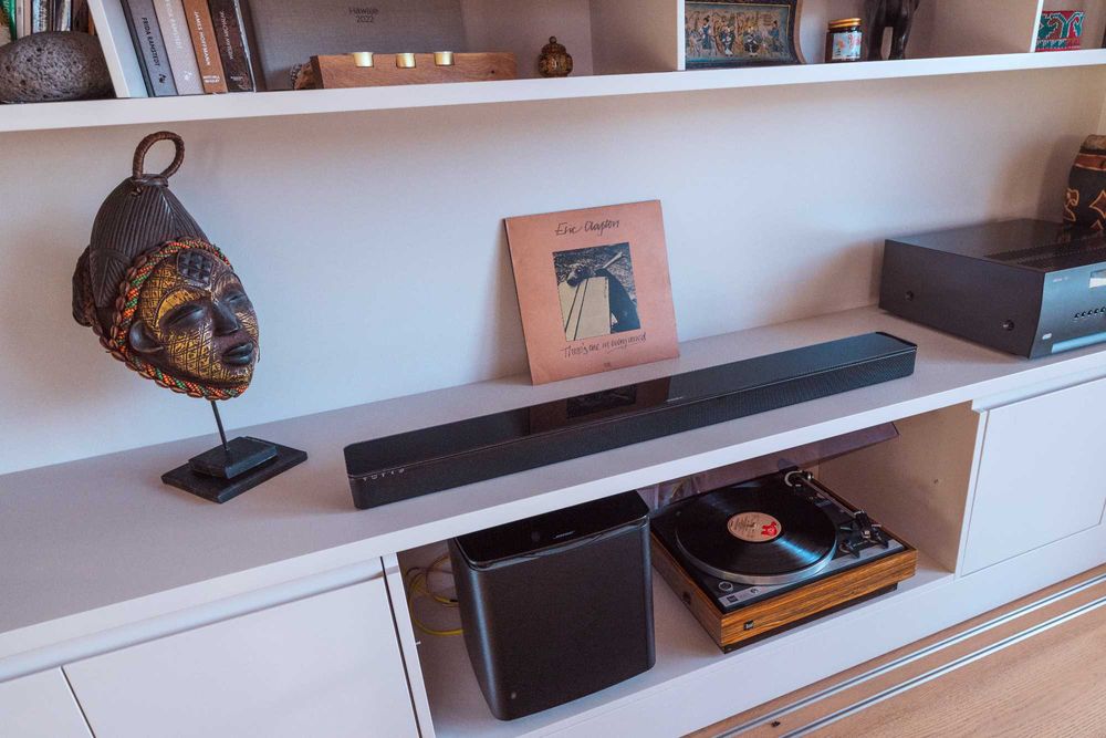 Bose Acoustimass 300 – Potężny Subwoofer | Stan Idealny | Szklany Top