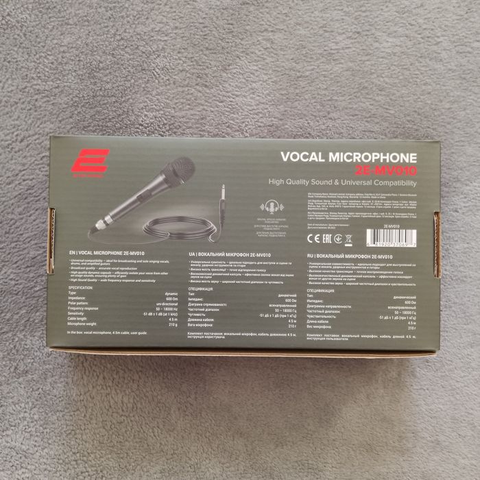 Мікрофон 2Е MV010