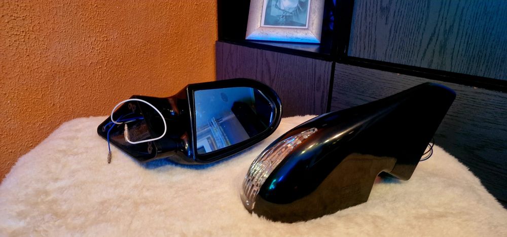 Lusterka tuning Bmw Audi Vw Seat  trójramienne migacz LED uniwersalne