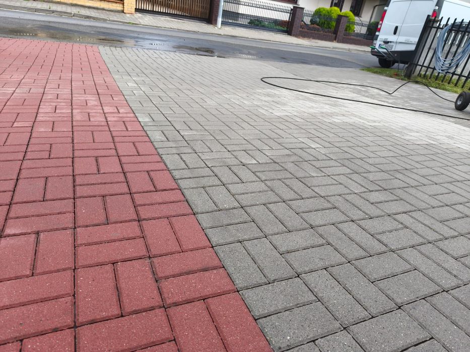 Mycie wysokociśnieniowe kostki brukowej