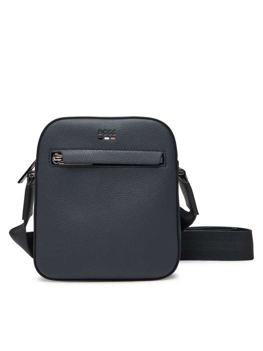 100% ОРИГІНАЛ BOSS ray zip classic vertical blue navy сумка темно синя чоловіча через плече