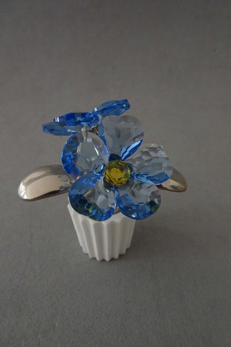 Swarovski Crystal Forget Me Not Flower Flor não me esqueças