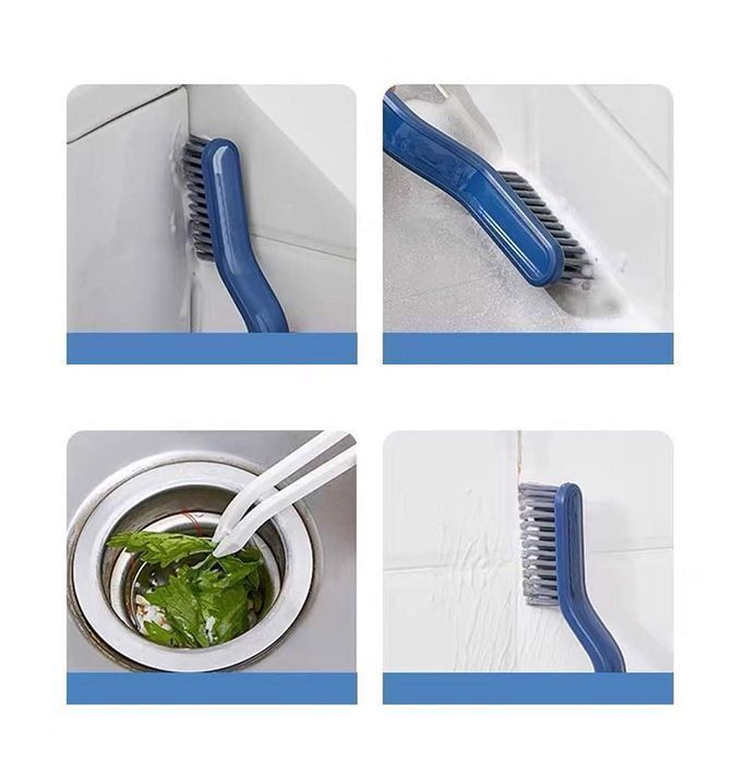 Zestaw 2 szczotek na długiej rączce i szczypce 2w1