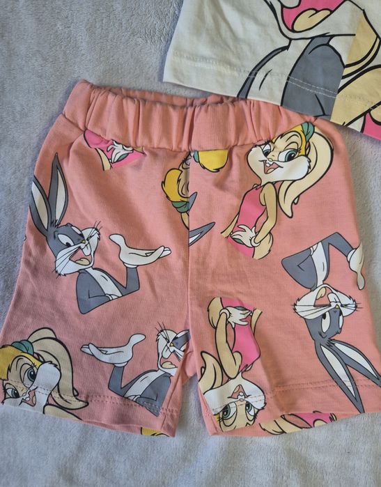 Komplet zestaw dziewczęcy dziecięcy 80 Zara