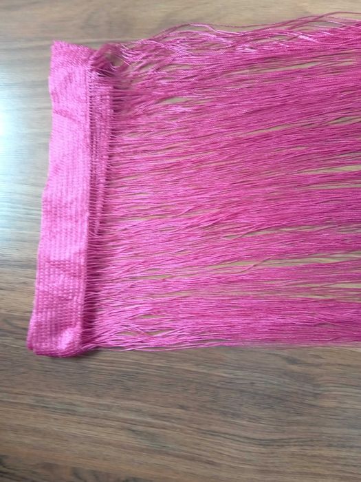 Firany makarony różowe 2 szt