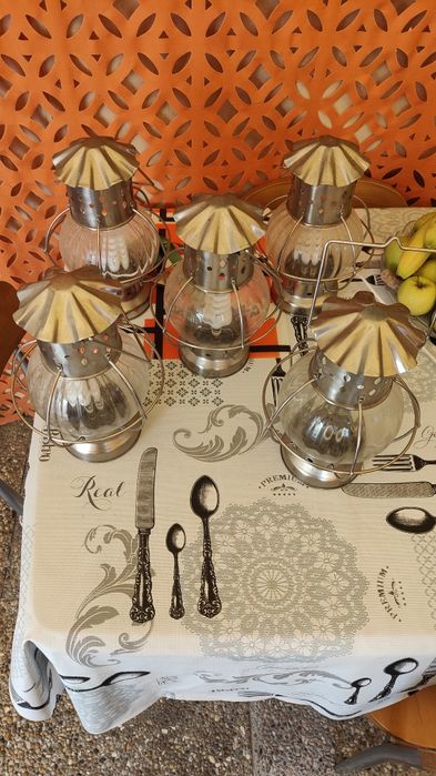 Candeeiros decorativos em aço inoxidável novos