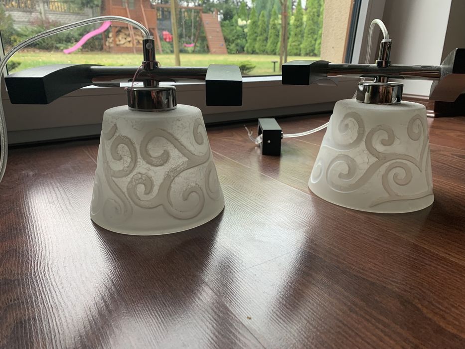 Lampa wisząca 2 sztuki jak nowa - hand made !!!