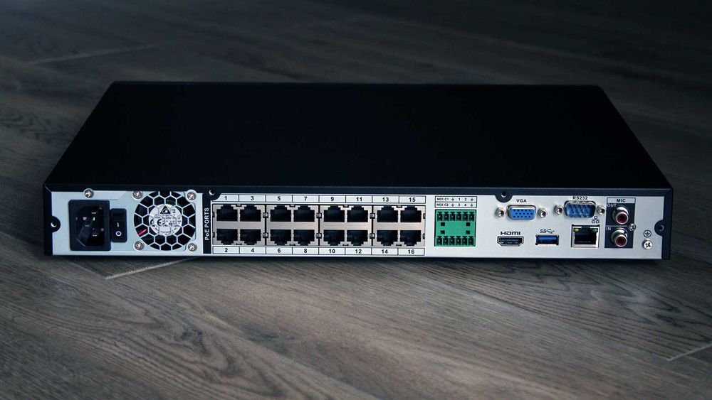 16 РОЕ портовый NVR Dahua • 4k, h265 •
