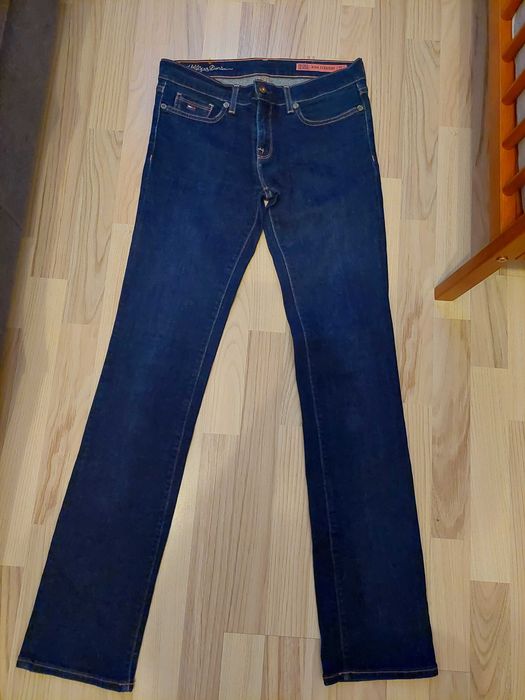 Spodnie straight z niskim stanem oryginalne denim Tommy Hilfiger