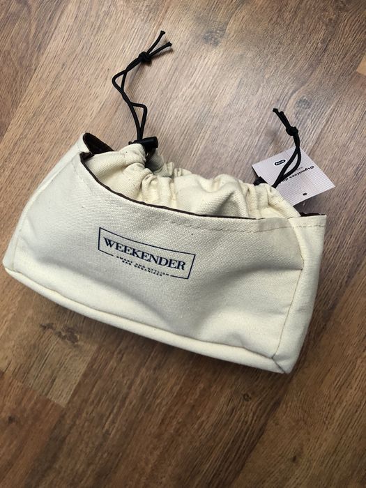 Organizer do torebki torby  płócienny bawełniany kremowy Eloy Weekender smart and stylish bag organizer