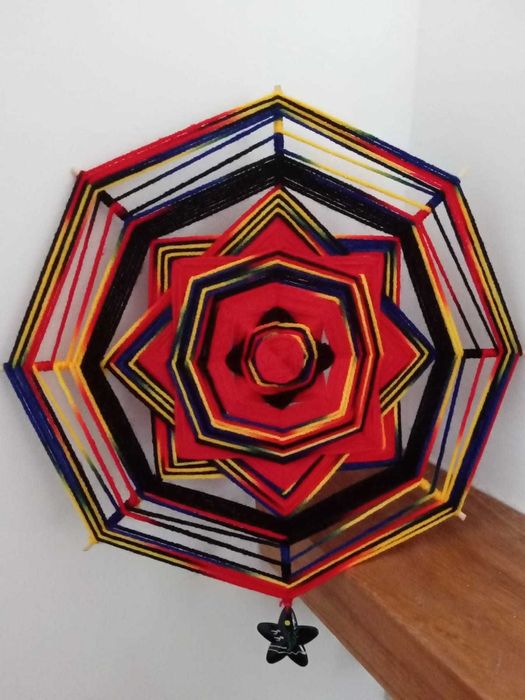 Mandala de Lã com MANTRA