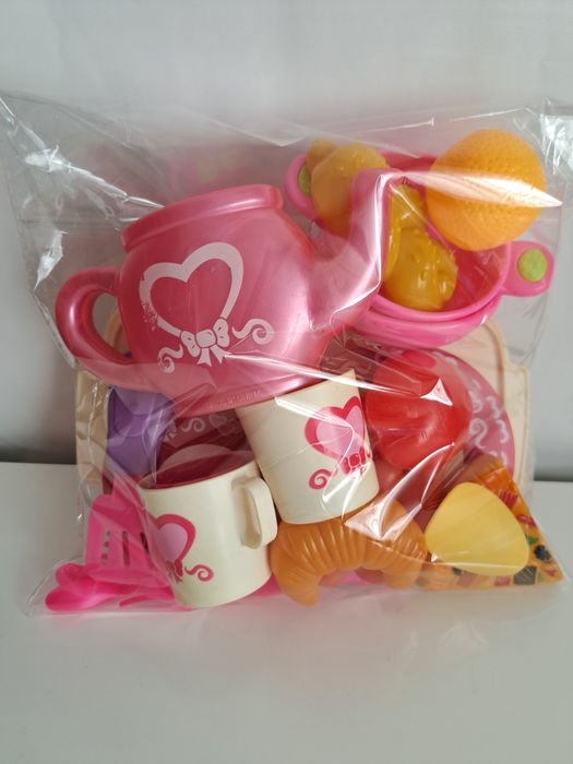 Conjunto Brinquedo Cozinha Rosa, 26 peças