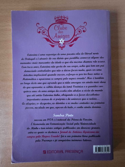 Livro infantojuvenil "Apaixono-me sempre pelo Rapaz Errado!" de Sandra