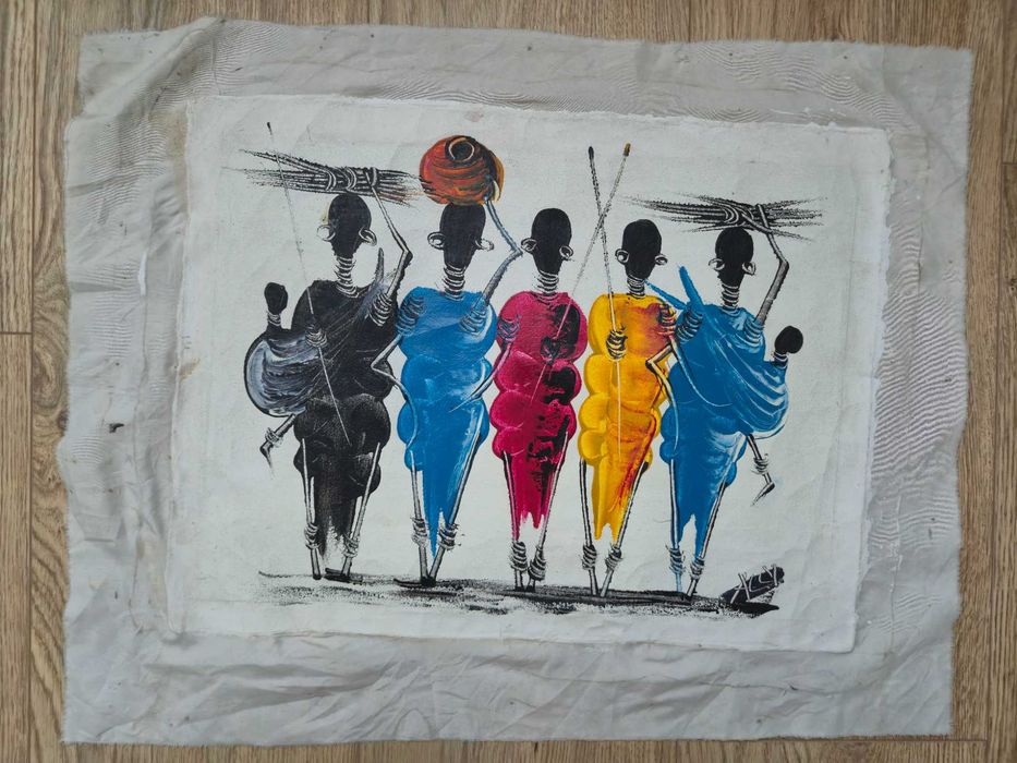 Obraz malowany na płótnie Afryka Tanzania  41/31.5 cm