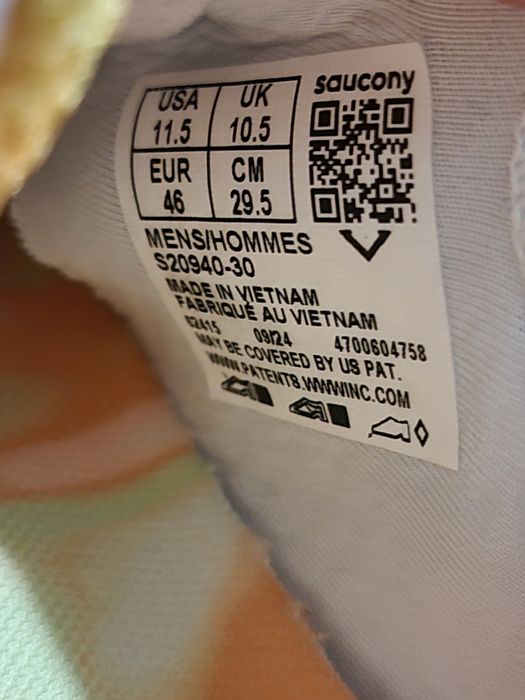 Оригінал 100% чоловічі кросівки Saucony Endorphin speed 4  EUR  46