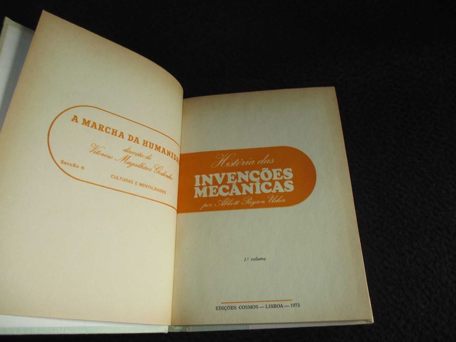 Livro História das Invenções Mecânicas 1º volume Abbott Payson Usher