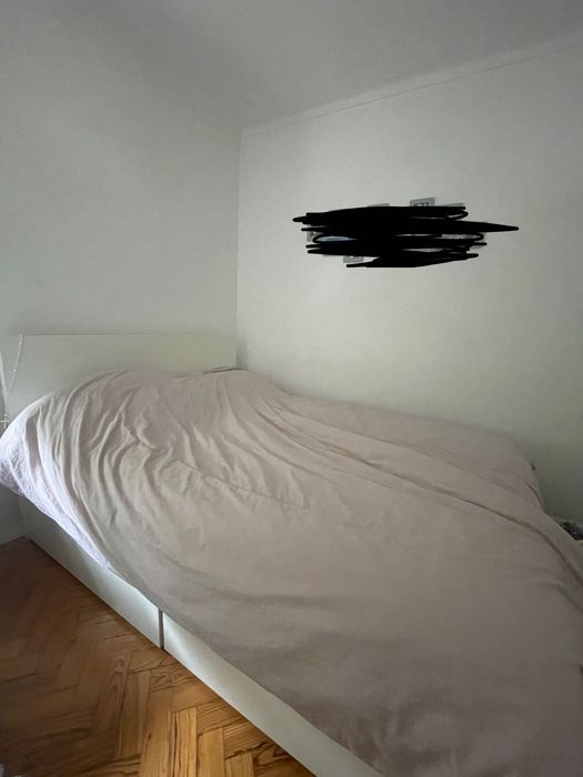 Cama do ikeia branca 140x200cm usada com colchão