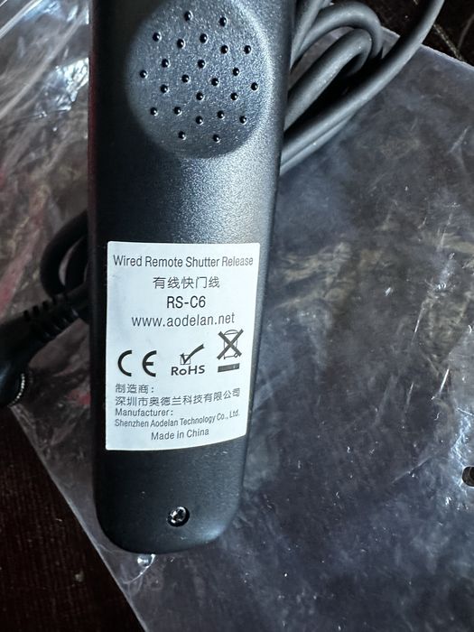 Кабель спуску затвора AODELAN C6 для Canon, Olympus