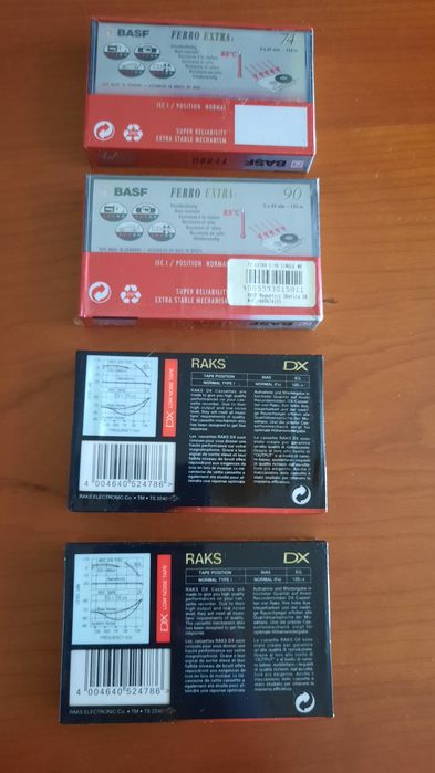 2 Cassetes Basf e 2 RaKs novas