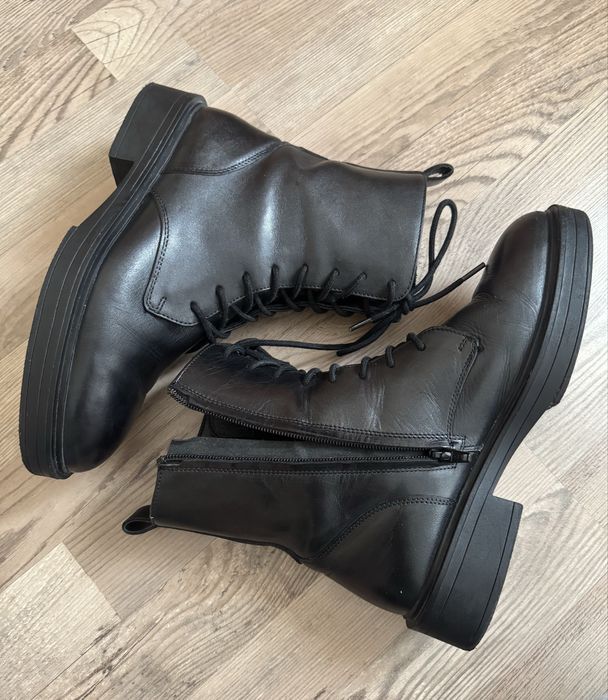 Жіночі черевики ZIGN шкіра, шнурівка + блискавка 39 (на 38–38.5)