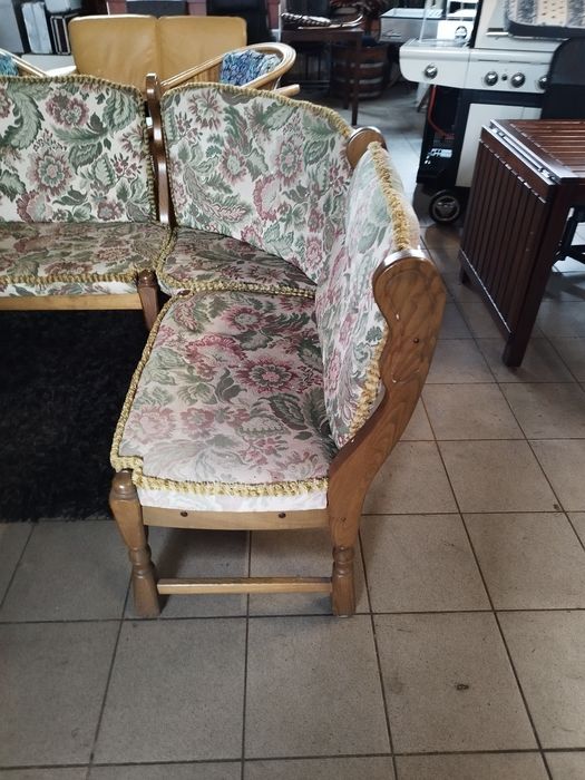 narożnik dębowy antyk Vintage kuchnia salon taras