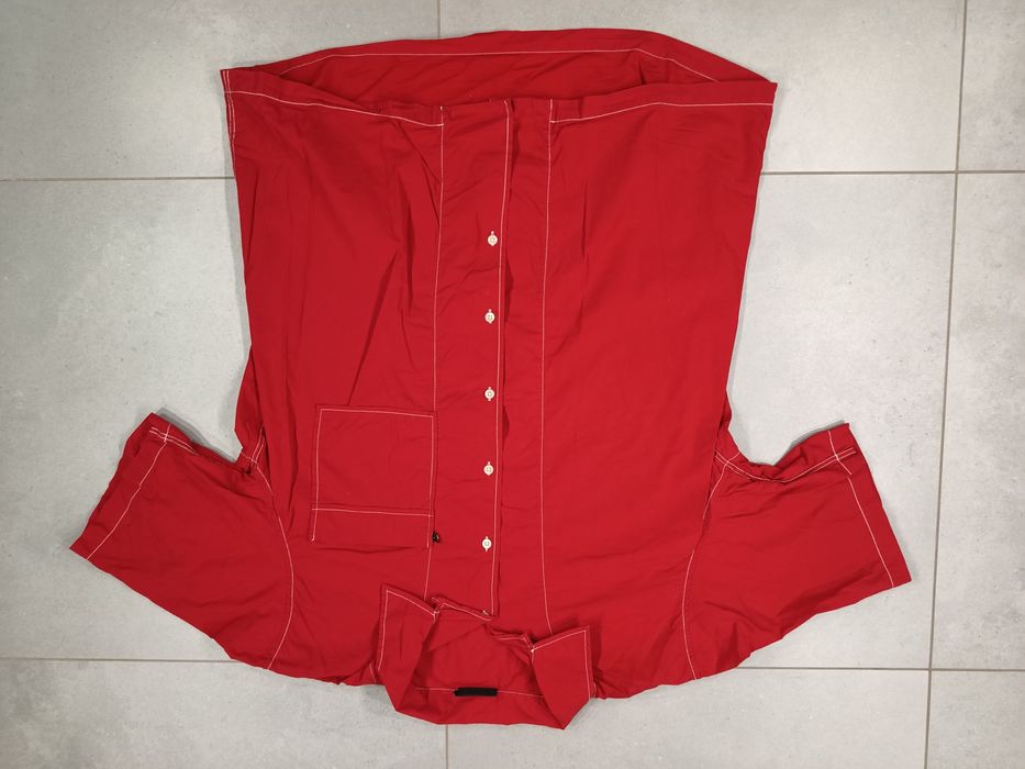 Koszula męska DKNY Jeans letnia roz. XL kołnierzyk kubański krótki rękaw