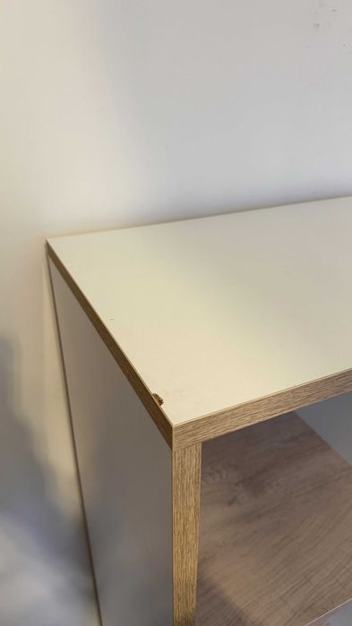 Meble białe, komoda, 2x szafka, narożnik, biurko