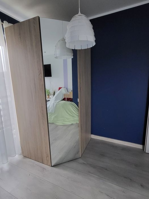 Szafa narożna Black red white