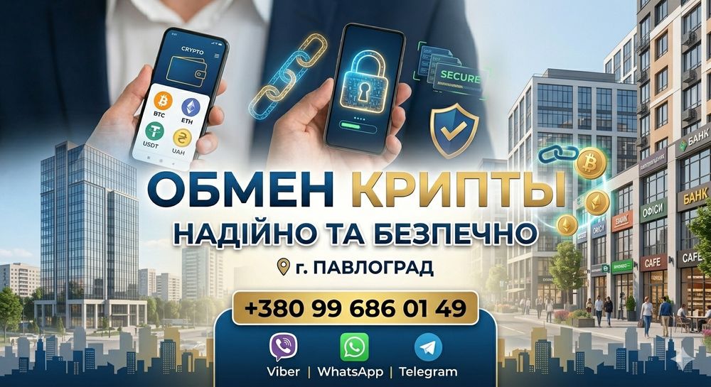 Обмен крипты в Павлограде