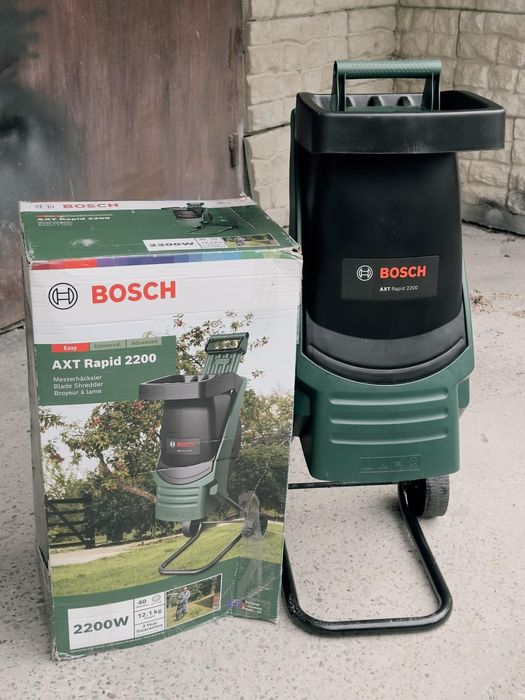BOSCH подрібнювач гілок, шредер , измельчитель веток з Англії. ОРИГІНАЛ.