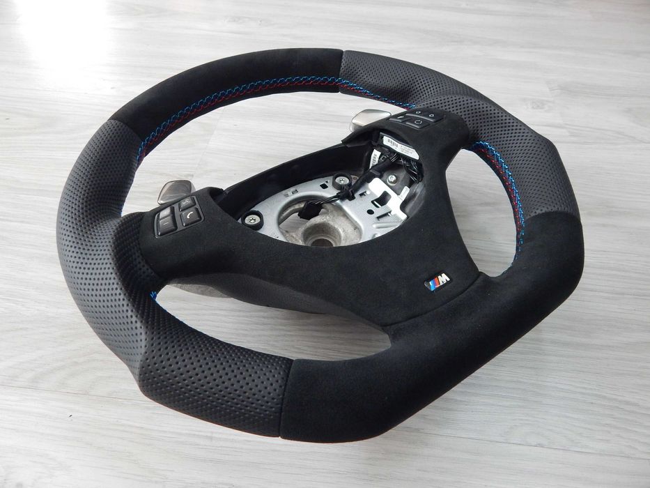 BMW E81 E82 E84 E87 E88 E90 E91 E92 kierownica sport łopatki alcantara