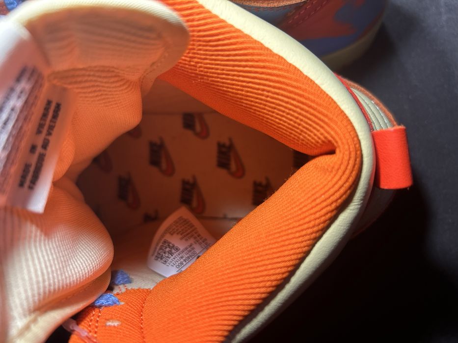 Nike Dunk High 1985 SP Orange Acid Wash Men's