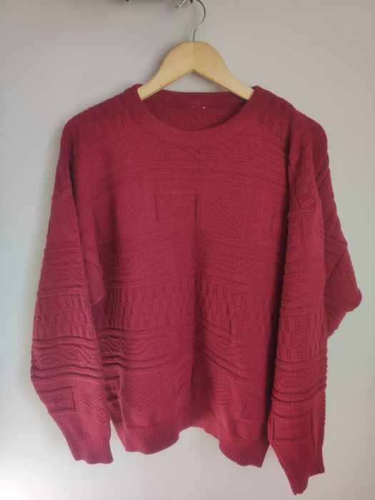 Czerwony sweter męski XXL